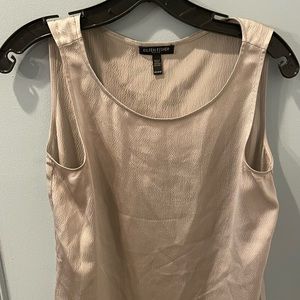 Eileen Fisher Petite  silk tank top tunic gray pp